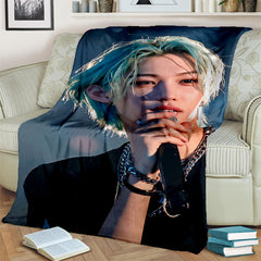 SKZ 3D Printed Soft Flannel Blanket