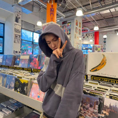 Martin Inspired Color Block Pullover Hoodie