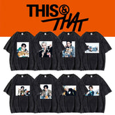 SKZ THIS & THAT Poster Print Round Neck Washed T-shirt
