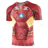 Superhero Cosplay Digital Print Short Sleeve Shirt