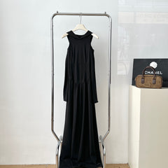 Gothic Dark Long-sleeved Black Dress