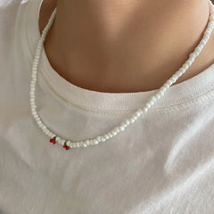 Versatile Cherry Beads Beaded Necklace