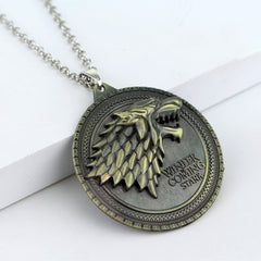 Targaryen Dragon Stark Wolf Necklace