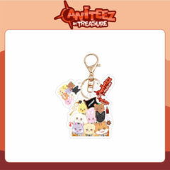 Kpop Aniteez Cartoon Acrylic Keychains