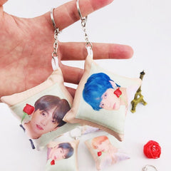 Kpop Throw Pillow Keychain Pendant