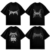 Unisex Kpop Short-sleeved Crew Neck Top