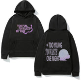KPOP TOUCH Lyric Letter Printed Hoodie