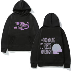 KPOP TOUCH Lyric Letter Printed Hoodie