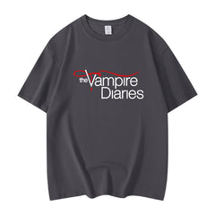 Unisex TVD Printed Loose Crew Neck T-Shirt