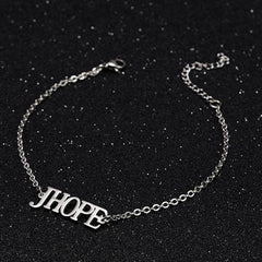 KPOP Logo Stainless Steel Bracelet Necklace