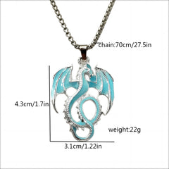 Luminous Pterosaur Pendant Necklace