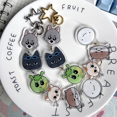 KPOP Cartoon Acrylic String of Keychain