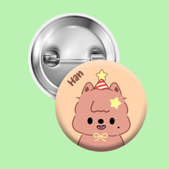 SKZ JINIRET BbokAri Badge Brooch 8pcs