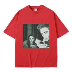 Funny Twilight Edward and Bella Pattern Tee