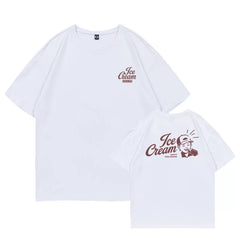 YEONJUN Ice Cream Printed Short-sleeved T-shirt