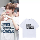 SHINYU Same Graphic Printed Round Neck T-shirt
