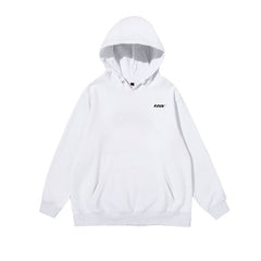 Unisex Cotton Letter-printed Pullover Hoodie