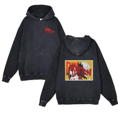 Unisex Dandadan Anime Washed Hoodie