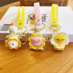 Adorable Spinning Ducks Keychains