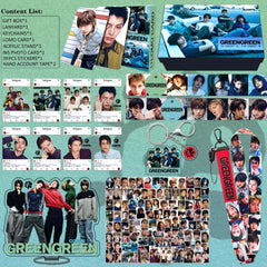 GREENGREEN Album Photocard Keychain Sticker Gift Box
