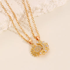 Sun & Moon Necklace Set