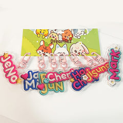NCT DREAM Name Tag Keychain Accessories