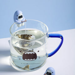 Cute Shark Fishing Glass Cup