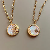 Retro Sun & Moon Necklace
