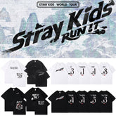 SKZ RUN IT TOUR Printed Cotton Tee