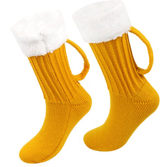 Knitted Beer Mug Socks