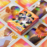 124pcs Kpop Laser PhotoCard Stickers