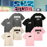 SKZ SAUNA Printed Short-sleeved T-shirt