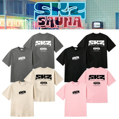 SKZ SAUNA Printed Short-sleeved T-shirt
