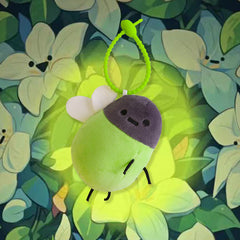 Cute Glowing Firefly Plush Doll Keychain Pendant