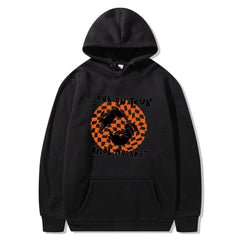 Casual Letter Graphic Loose Hoodie