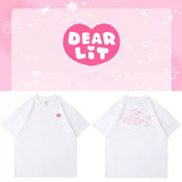 DEARLIT Cartoon Print Short-sleeved T-shirt