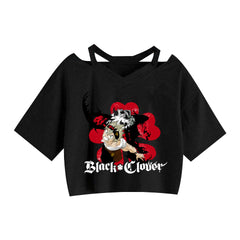 Girls' Anime Print Summer Crop Top