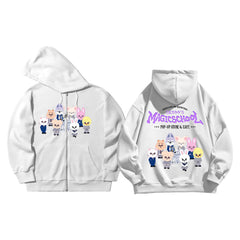 Cute Kpop MAGICSCHOOL Zipper Hoodie