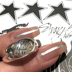 Niche KPOP Logo Adjustable Ring