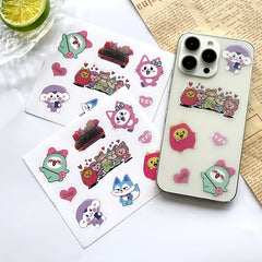 "WDZY" Cartoon Stickers