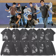 RIIZING LOUD Cotton Short Long-sleeved T-shirt