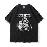 KATSEYE Pattern Print Crewneck T-Shirt