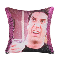 Funny Friends Sequined Throw Pillow Cover