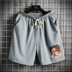 Men's Anime Loose Breathable Beach Shorts
