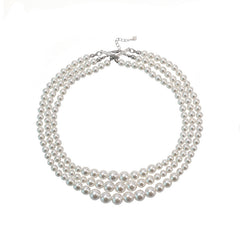 Vintage Friends Rachel Three-Layer Pearl Necklace