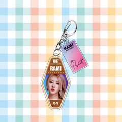 KPOP RAMI AHYEON Rhombus Keychain