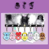 BANGTAN Cartoon Name Tag Keychain Set