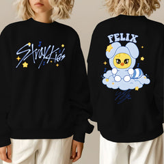 SKZ Doll Printed Crew Neck Sweatshirt