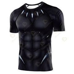 Superhero Cosplay Digital Print Short Sleeve Shirt