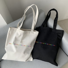 Letter Canvas Bag